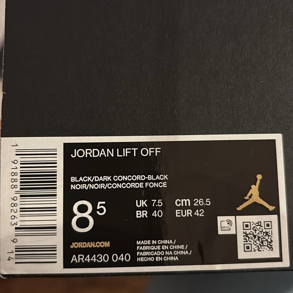 Nike Jordan Lift Off Sneakers Black/Dark Concord - Picture 15 of 16